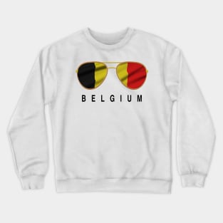 Belgium Sunglasses, Belgium Flag, Belgium gift , Belgian Crewneck Sweatshirt